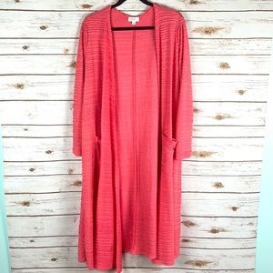 LuLaRoe Sarah Duster Sweater! Coral color!